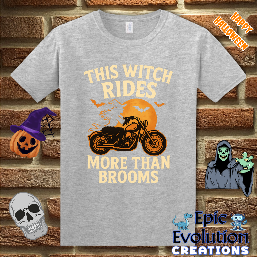 🧙Funny Halloween Shirts for Women Who Love Motorcycles