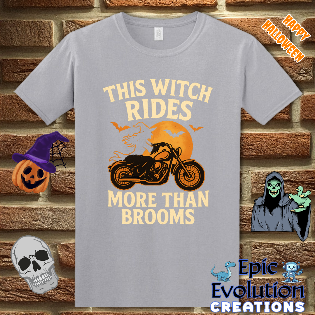 🧙Funny Halloween Shirts for Women Who Love Motorcycles