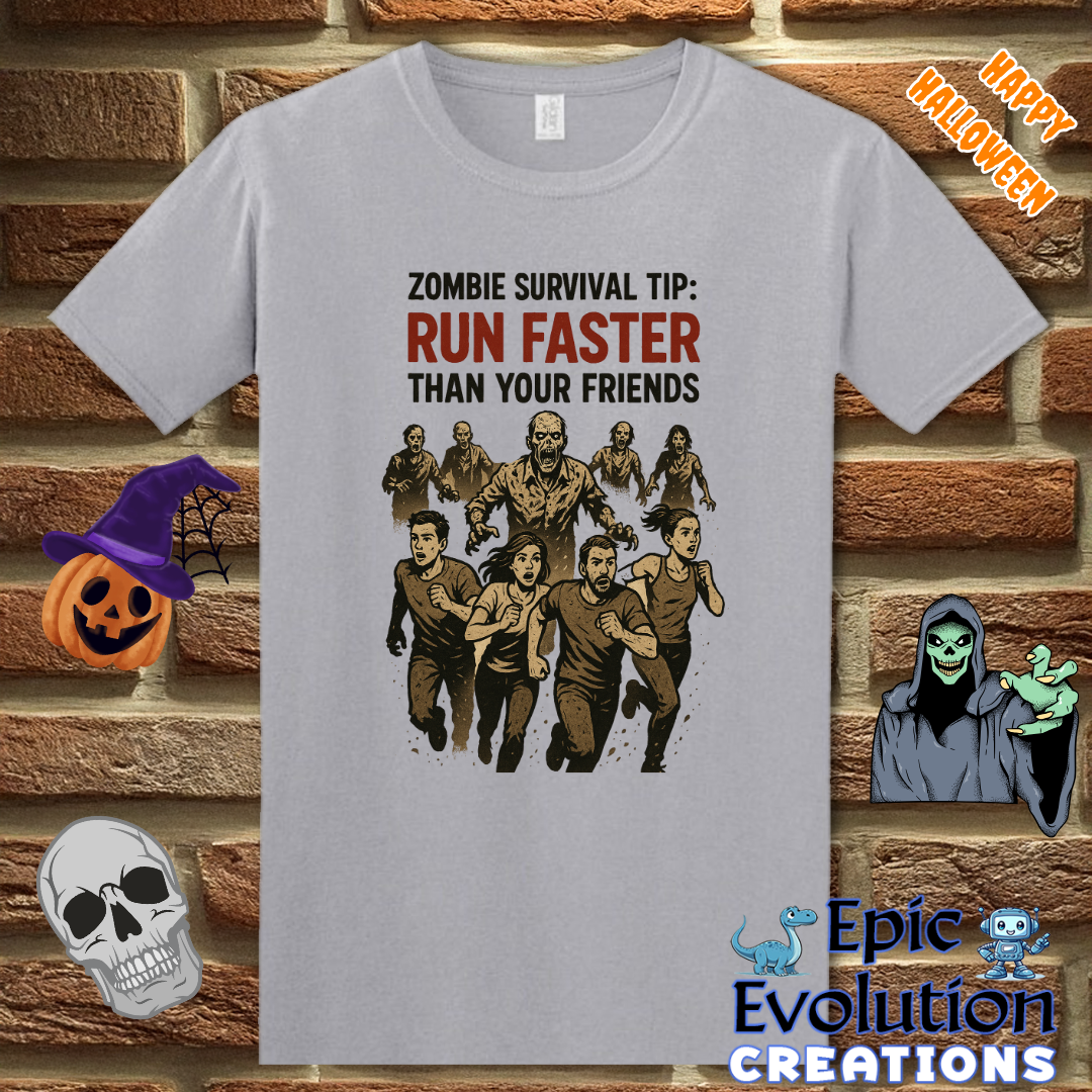 🧟♂️ Zombie Survival Tip T-Shirt