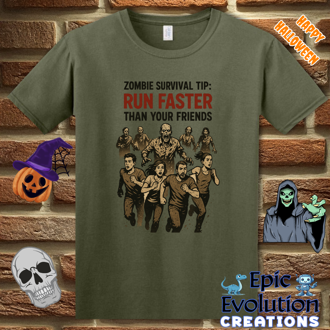 🧟♂️ Zombie Survival Tip T-Shirt