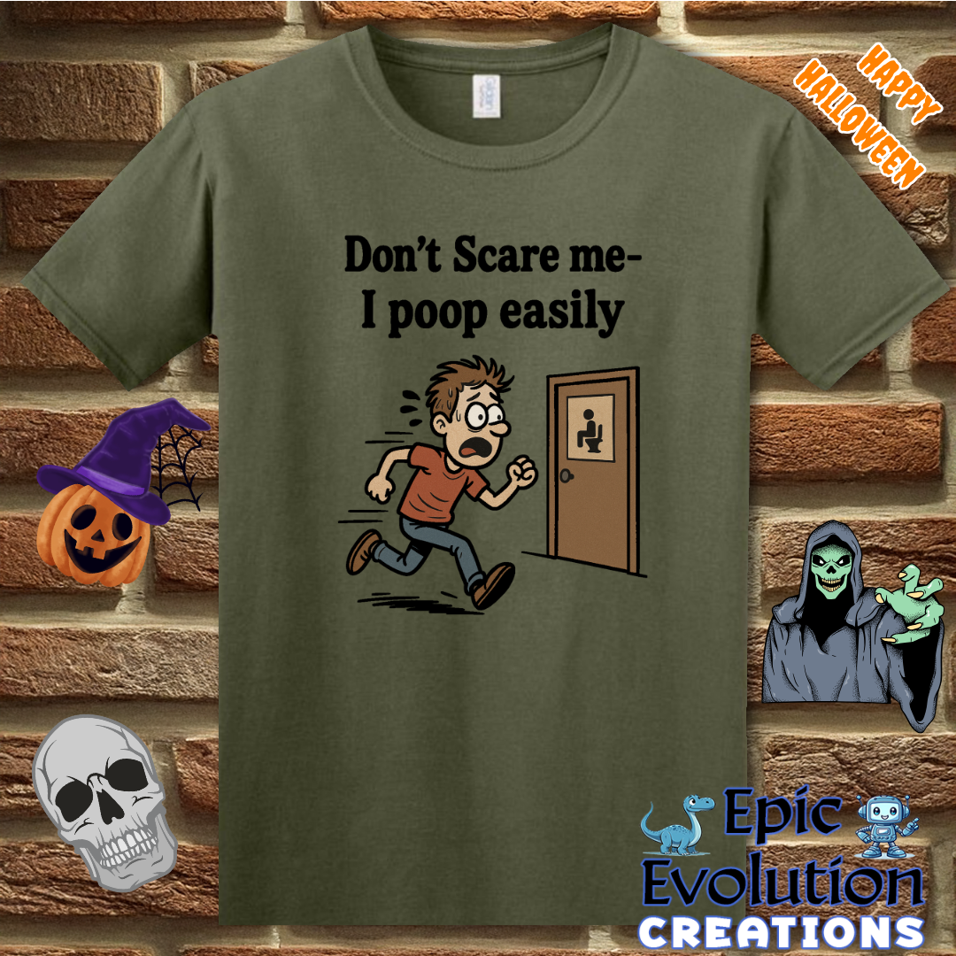 Funny Halloween Poop T-Shirt for Men