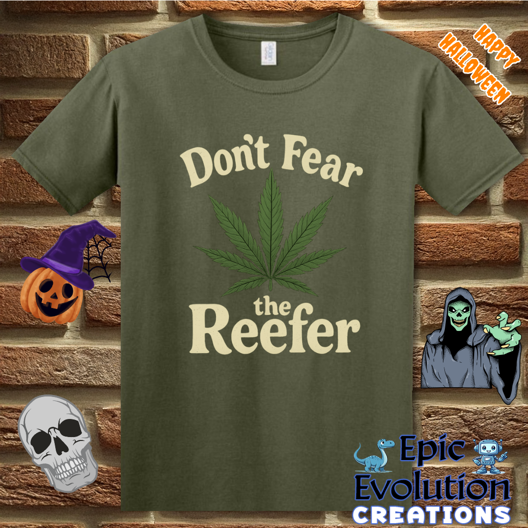 👻 Reefer Funny Halloween T-Shirt for Men and Women