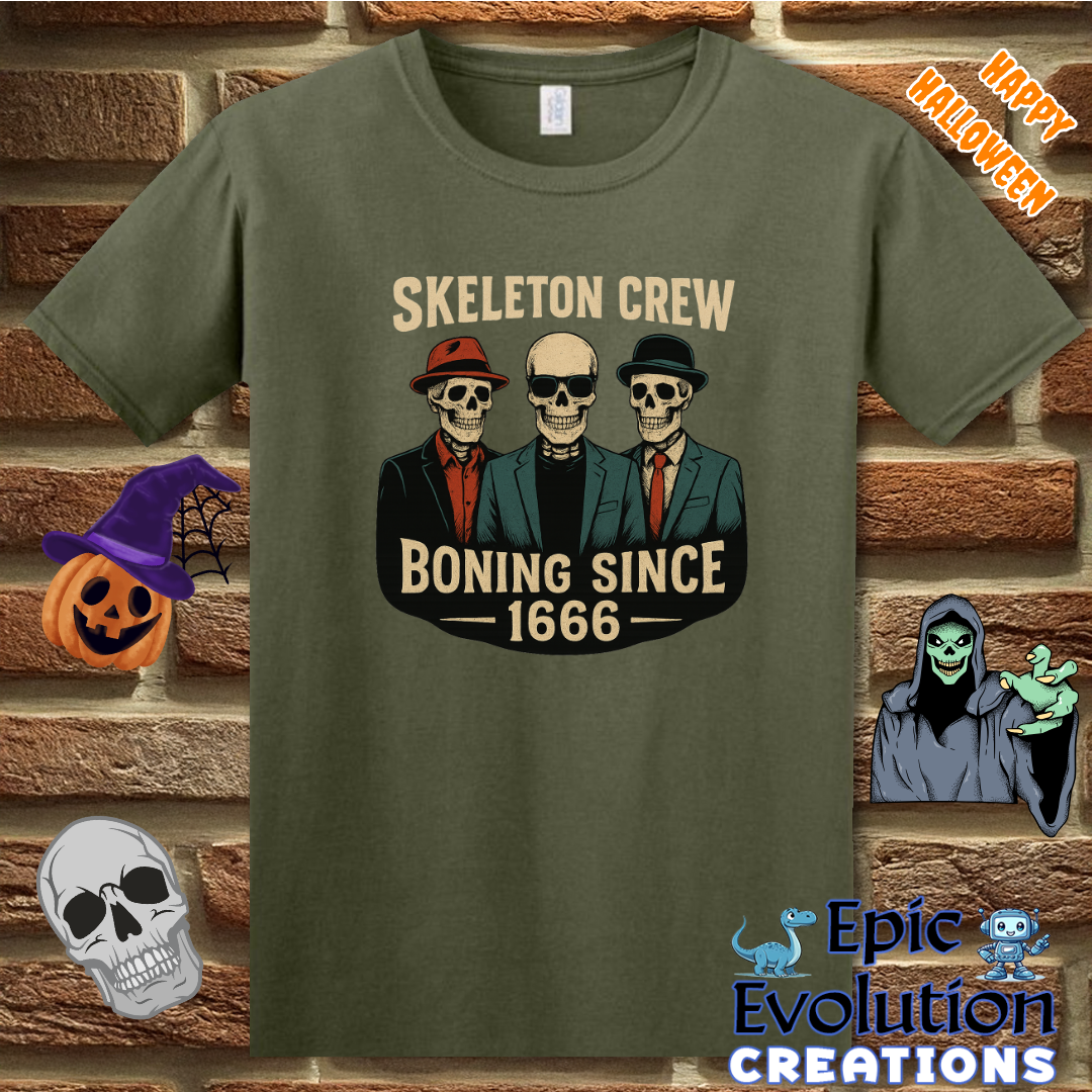 💀Funny Skeleton T-Shirt for Halloween