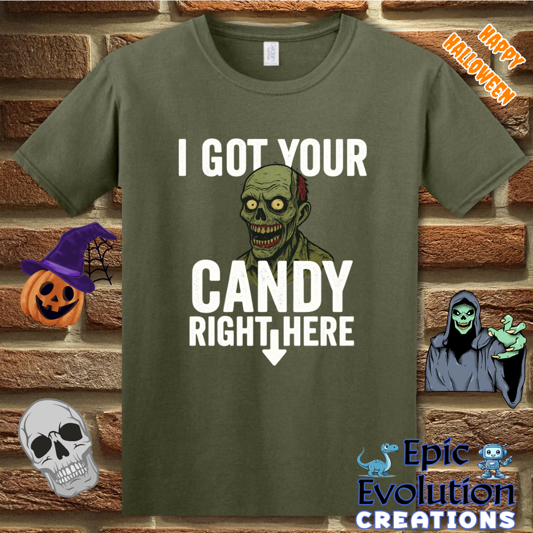 I Got Your Candy Zombie Shirt