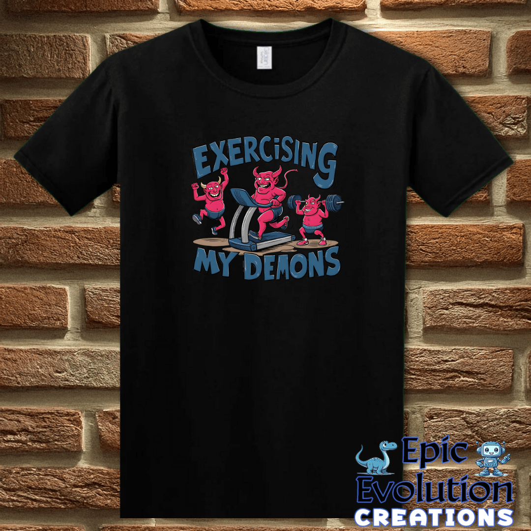 T-Shirt S / Black Funny Workout T Shirt Epic Evolution Creations
