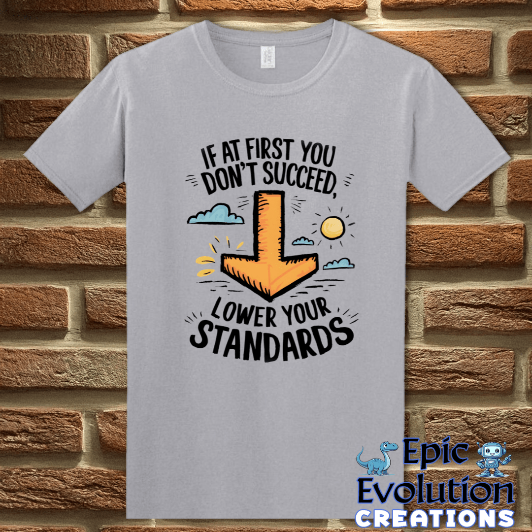 T-Shirt S / Graphite Heather Funny Motivational T Shirt Epic Evolution Creations