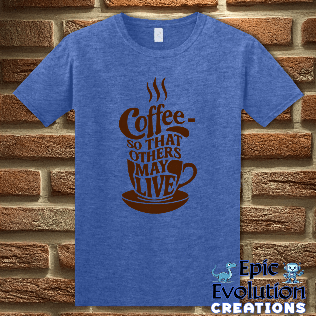 T-Shirt S / Heather Royal Funny Coffee Lover T Shirt Epic Evolution Creations