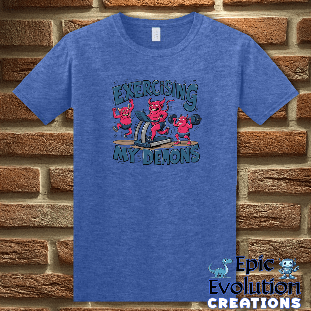 T-Shirt S / Heather Royal Funny Workout T Shirt Epic Evolution Creations
