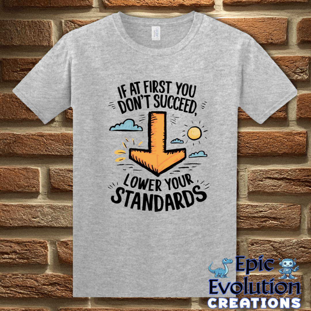 T-Shirt S / Sport Grey Funny Motivational T Shirt Epic Evolution Creations