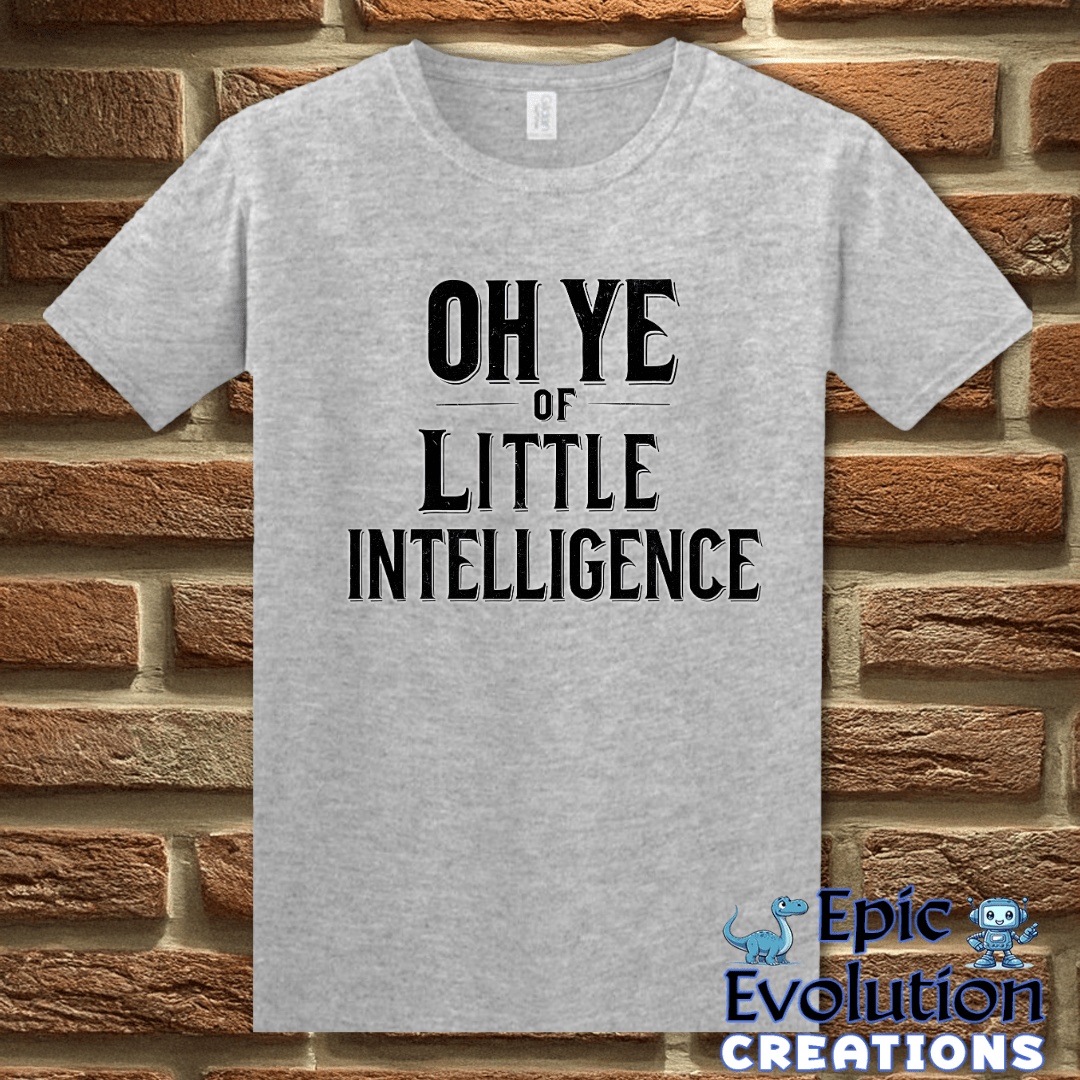 T-Shirt S / Sport Grey Funny Stupidity Insult T Shirt Epic Evolution Creations