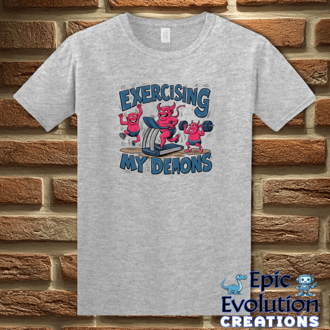 T-Shirt S / Sport Grey Funny Workout T Shirt Epic Evolution Creations