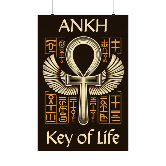 Egyptian Ankh Poster - Egyptian Ankh Symbol, Ankh Poster, Ankh Key of Life Symbol, Ankh Symbol Poster, Ankh Key of Life, Egyptian Ankh, Ankh