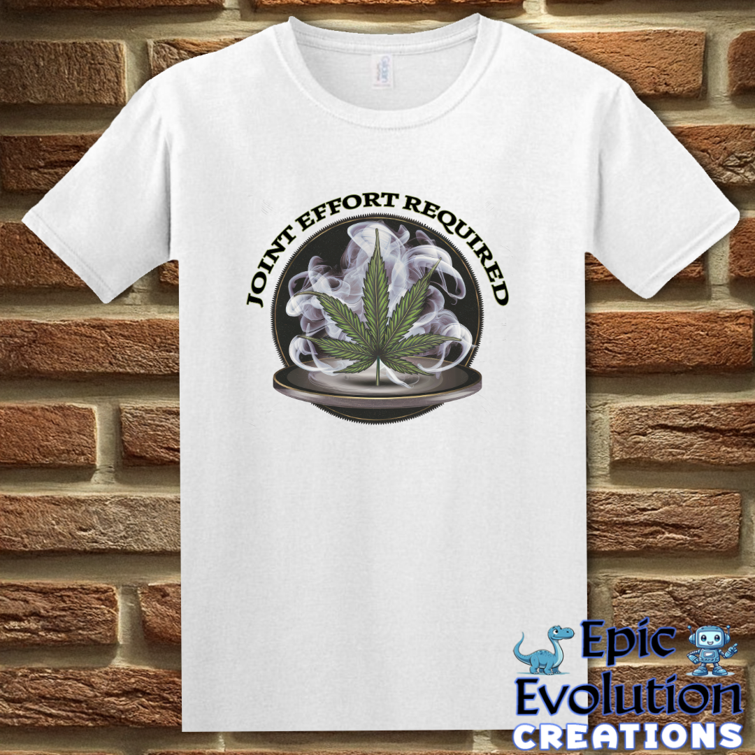 S-White-Funny Cannabis Joint T-Shirt-Epic Evolution Creations