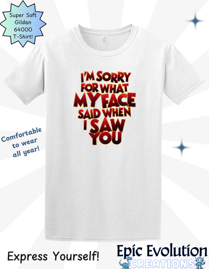 M-White-Funny Apology T Shirt-Epic Evolution Creations