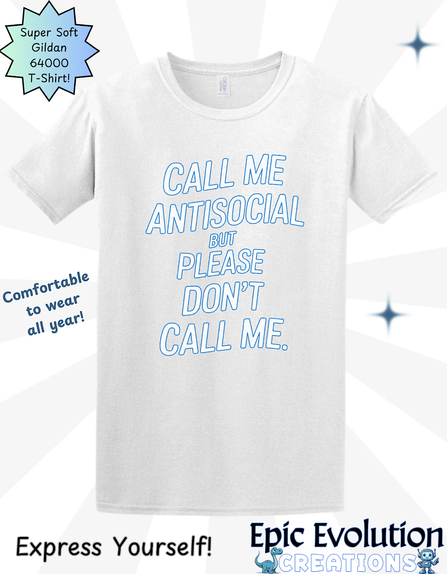 Funny Antisocial T Shirt