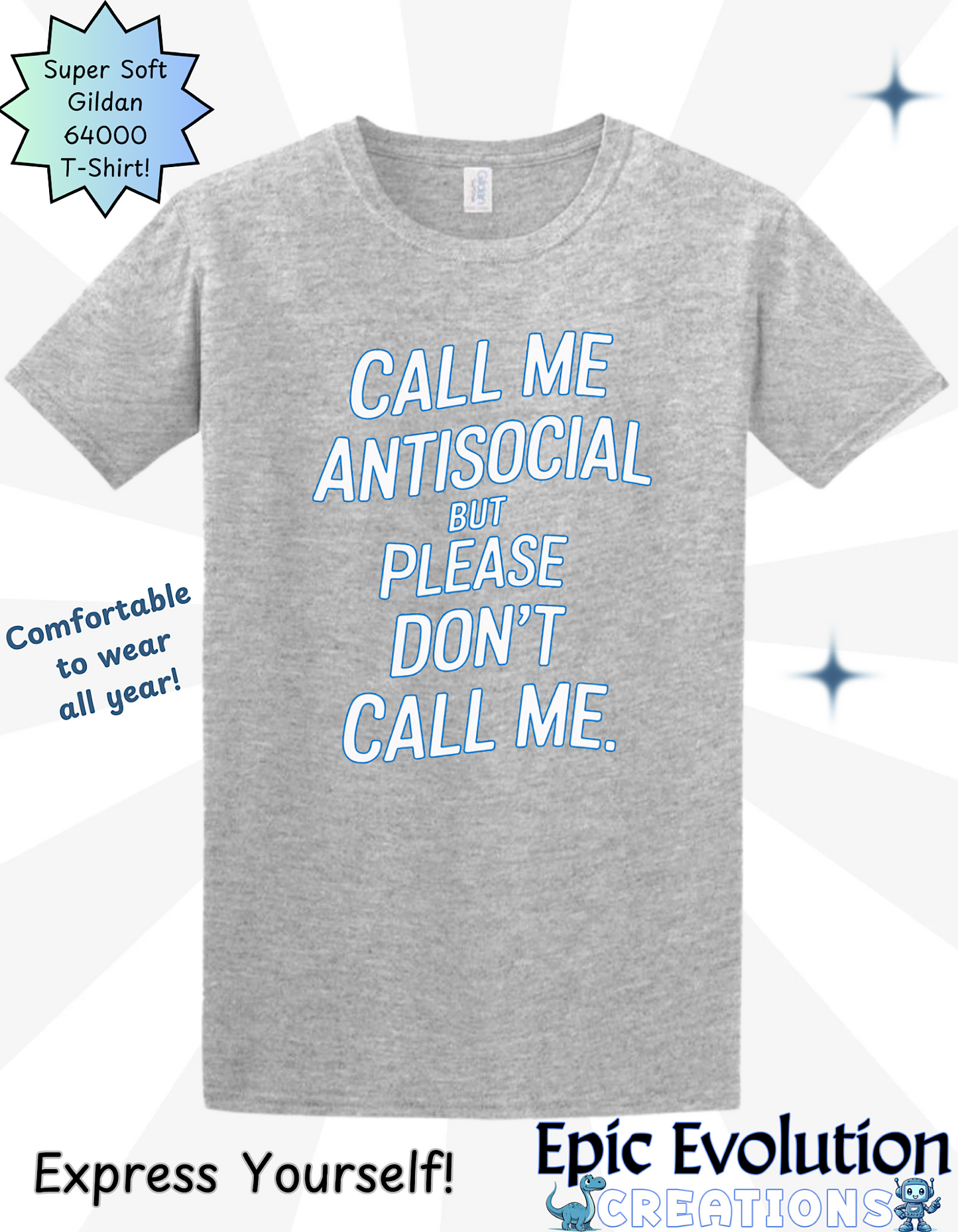 Funny Antisocial T Shirt