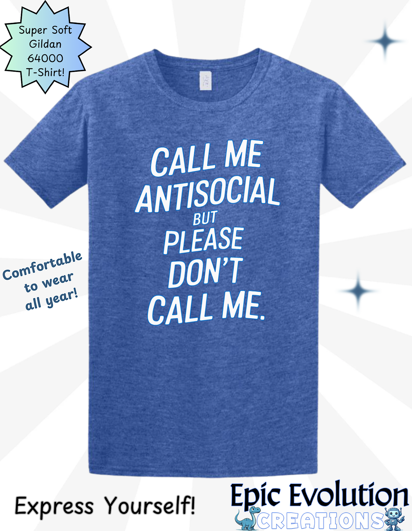 Funny Antisocial T Shirt