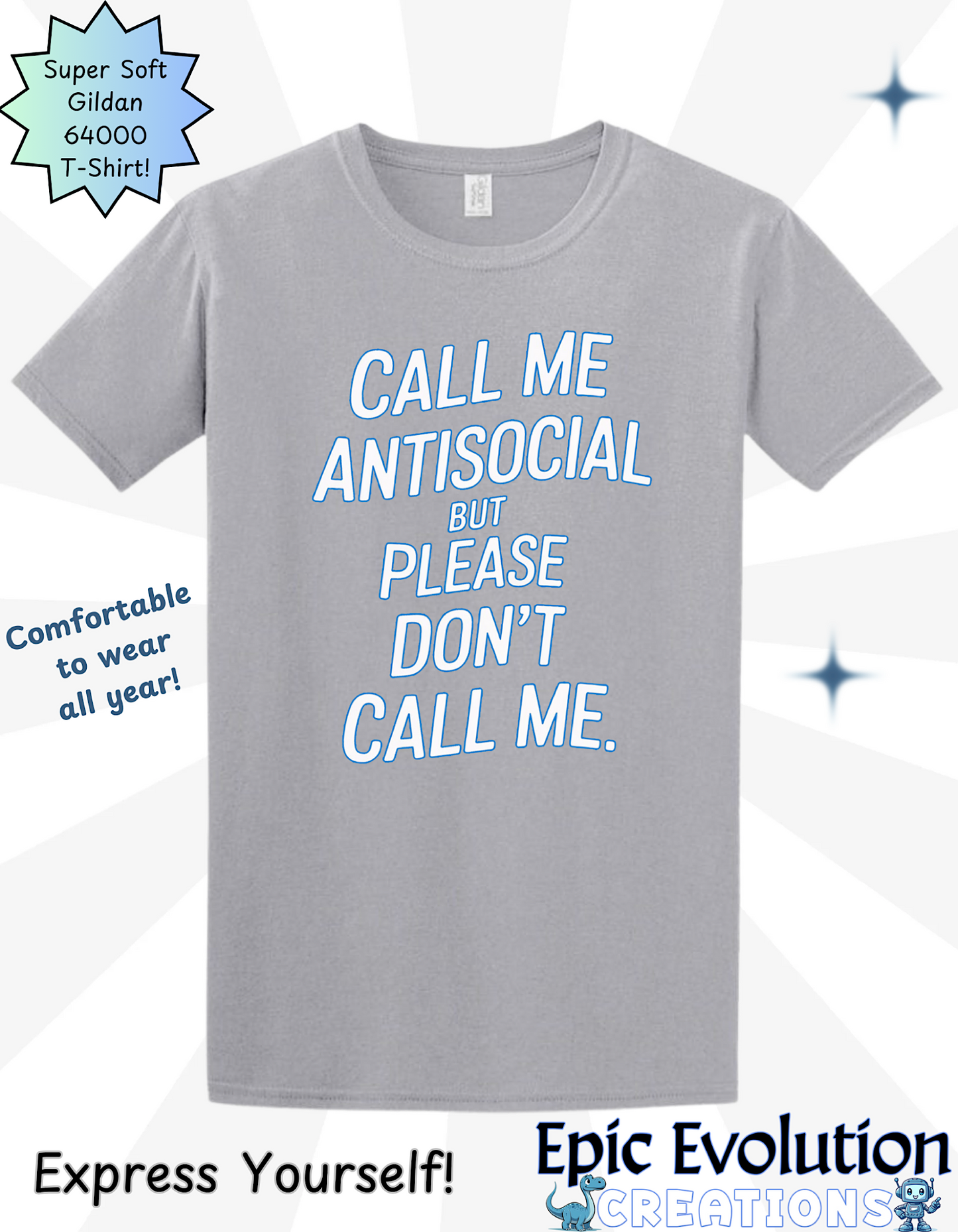 Funny Antisocial T Shirt