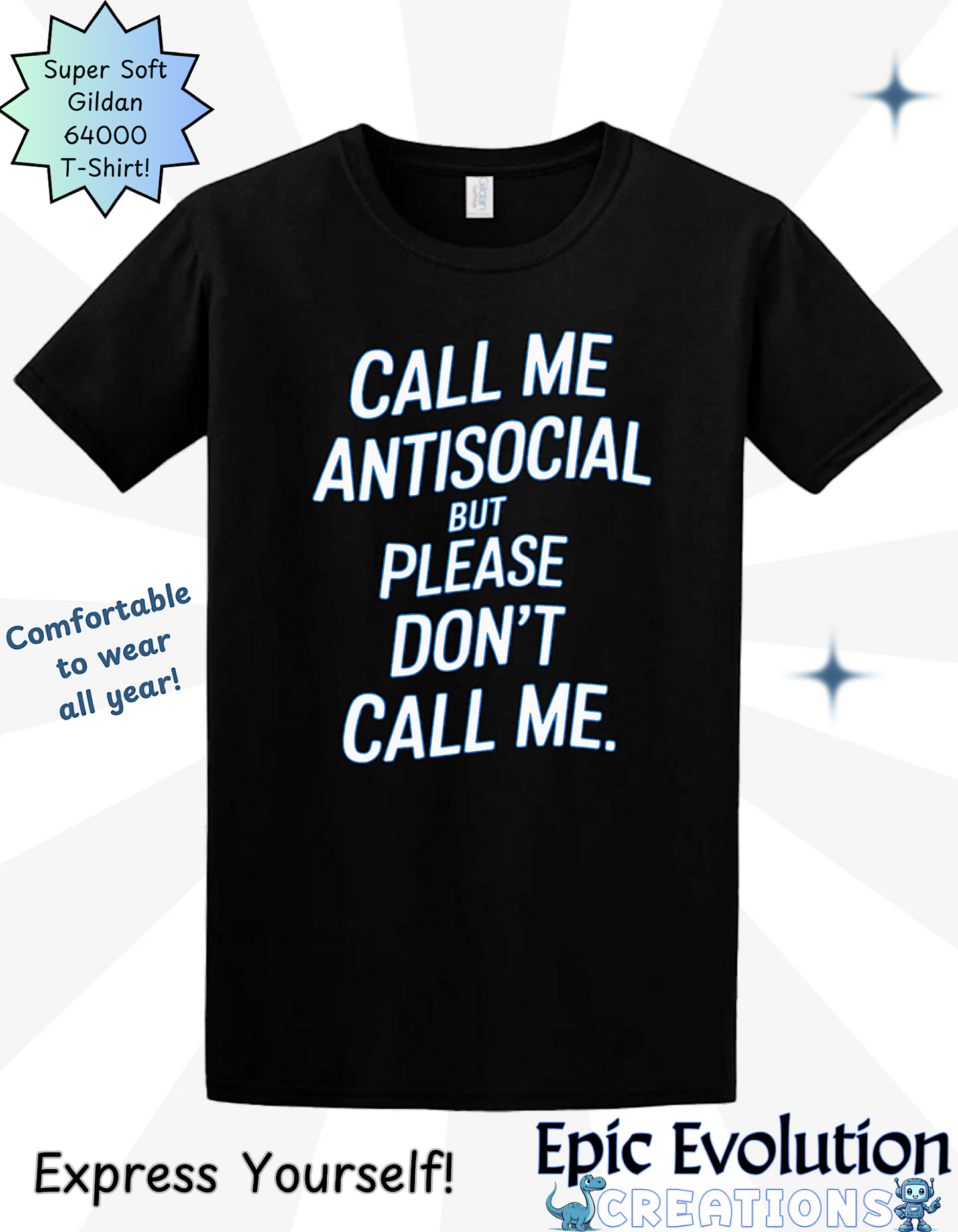 Funny Antisocial T Shirt