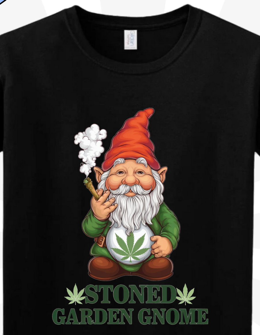 Stoned Garden Gnome T Shirt