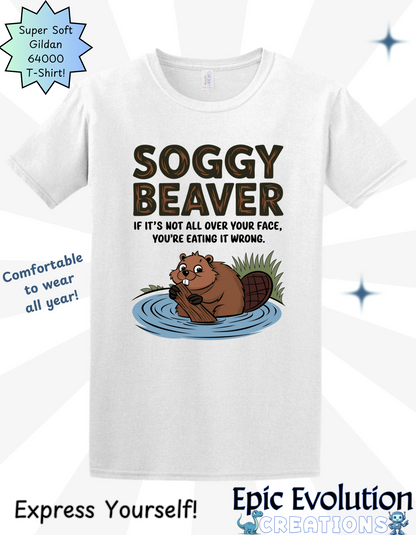 Funny Beaver Graphic T-Shirt