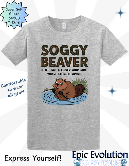 Funny Beaver Graphic T-Shirt