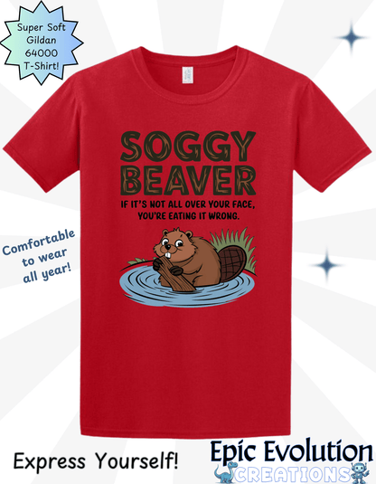 Funny Beaver Graphic T-Shirt