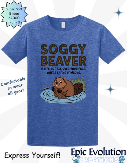 Funny Beaver Graphic T-Shirt