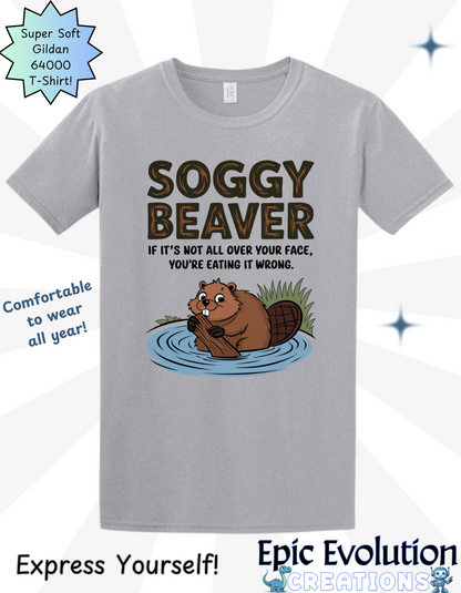 Funny Beaver Graphic T-Shirt