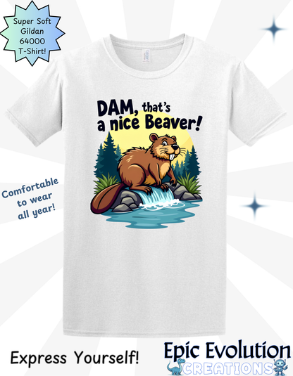 -Funny Beaver Graphic Shirt-Epic Evolution Creations