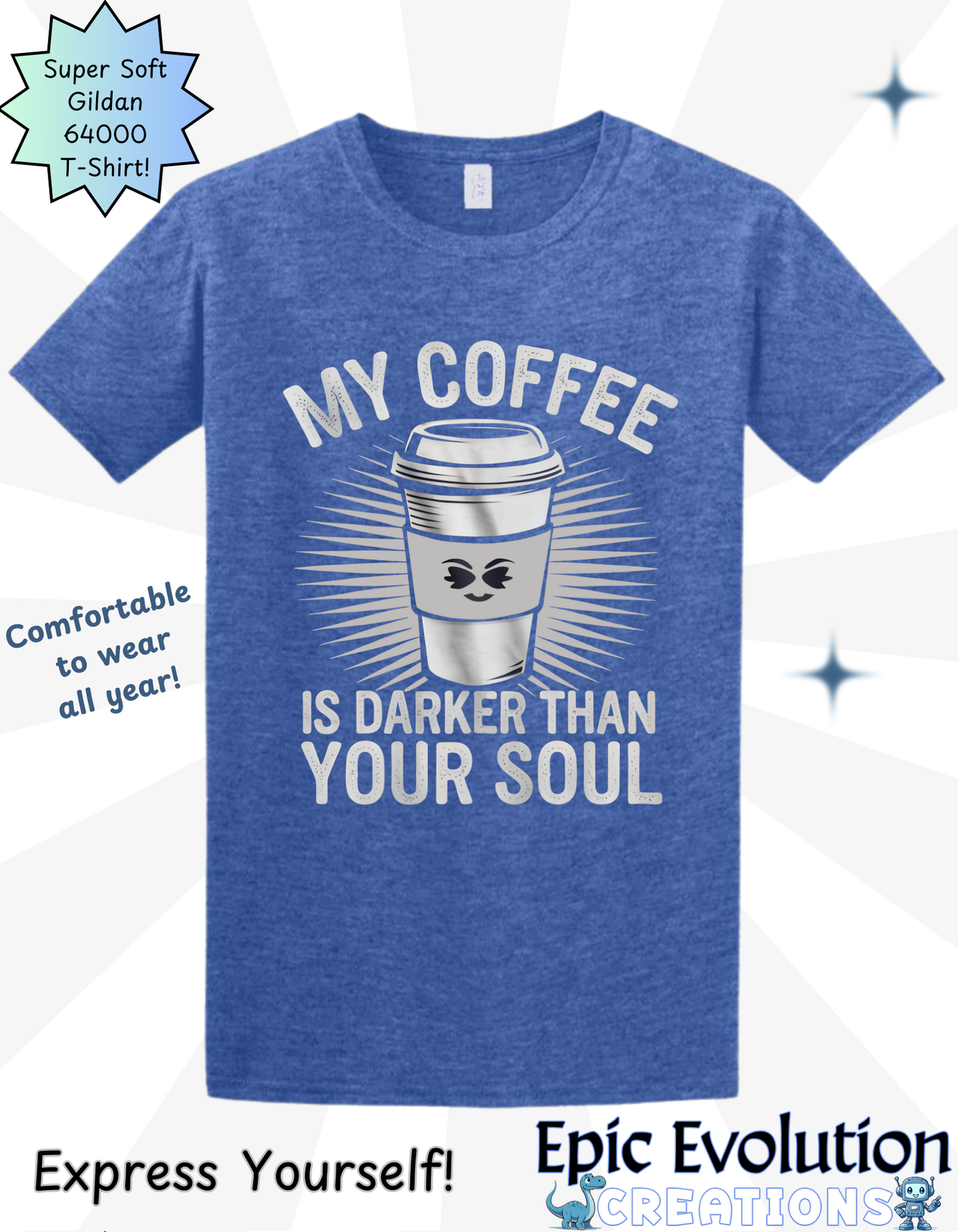 Funny Coffee T-Shirt for Coffee Lovers