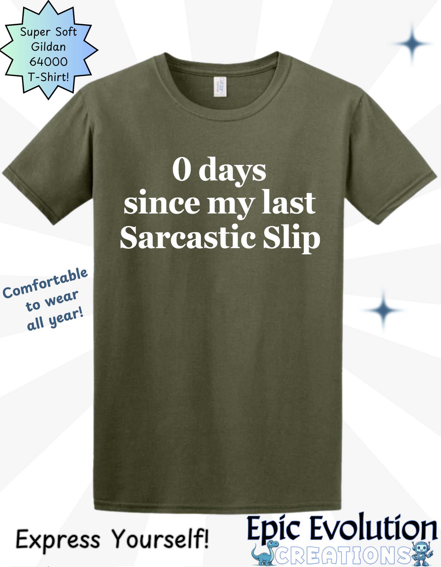 Funny Sarcastic Slip T Shirt