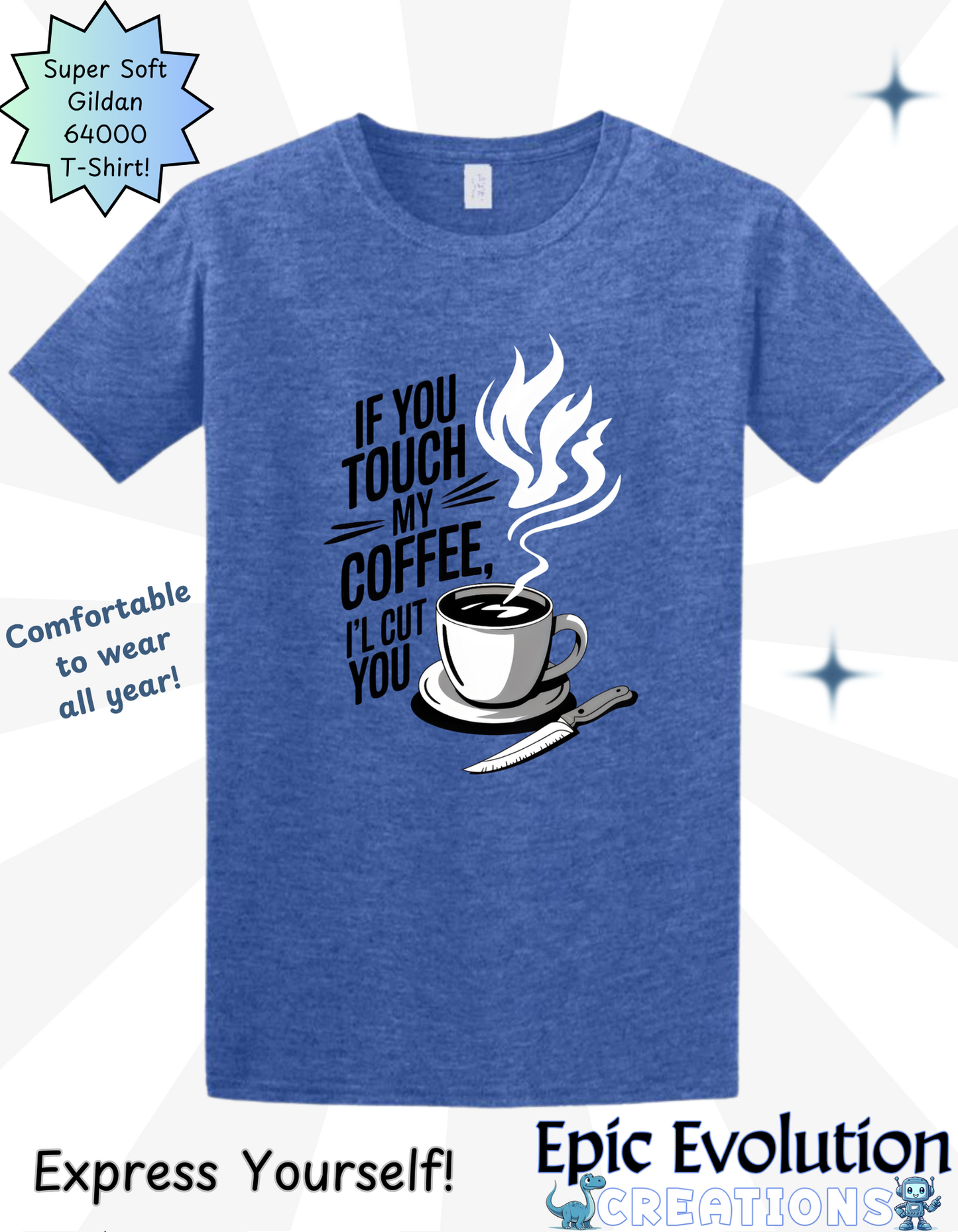 Funny T Shirt for Coffee Lovers