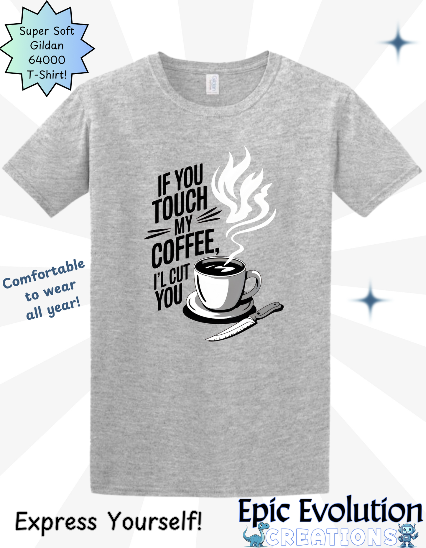 Funny T Shirt for Coffee Lovers