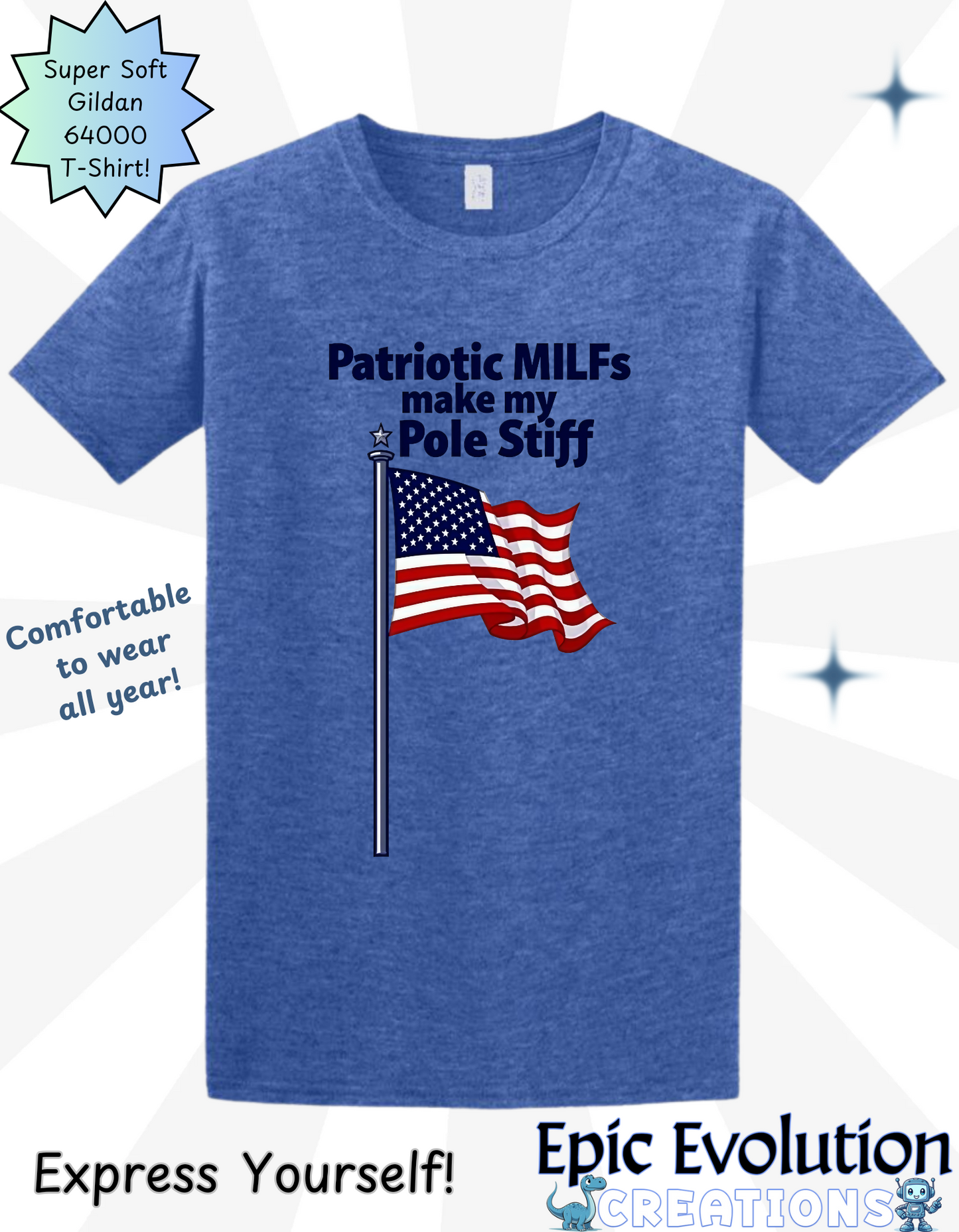 Funny Patriotic MILFs T Shirt