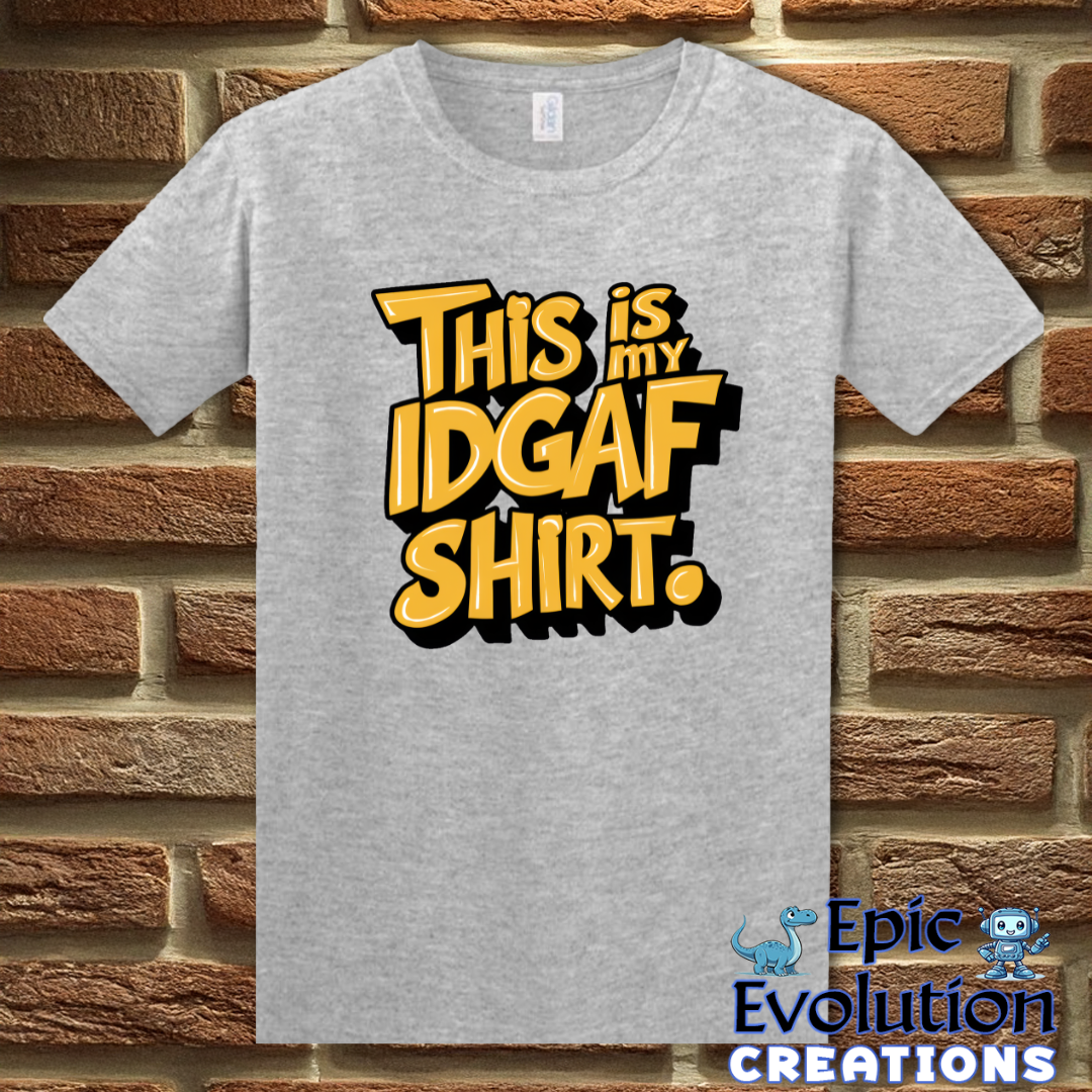 Funny IDGAF Sarcastic Quote Shirt