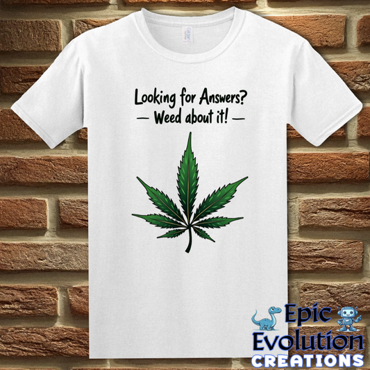 S-White-Funny Weed 420 Lifestyle T Shirt-Epic Evolution Creations