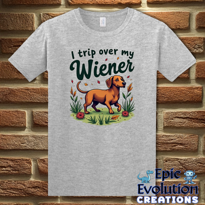 S-Sport Grey-Funny Wiener Graphic T-Shirt-Epic Evolution Creations