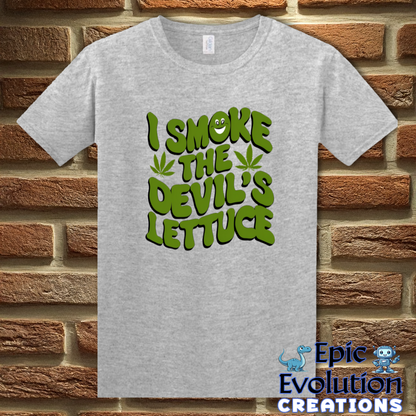 S-Sport Grey-Funny cannabis Devil's Lettuce shirt-Epic Evolution Creations