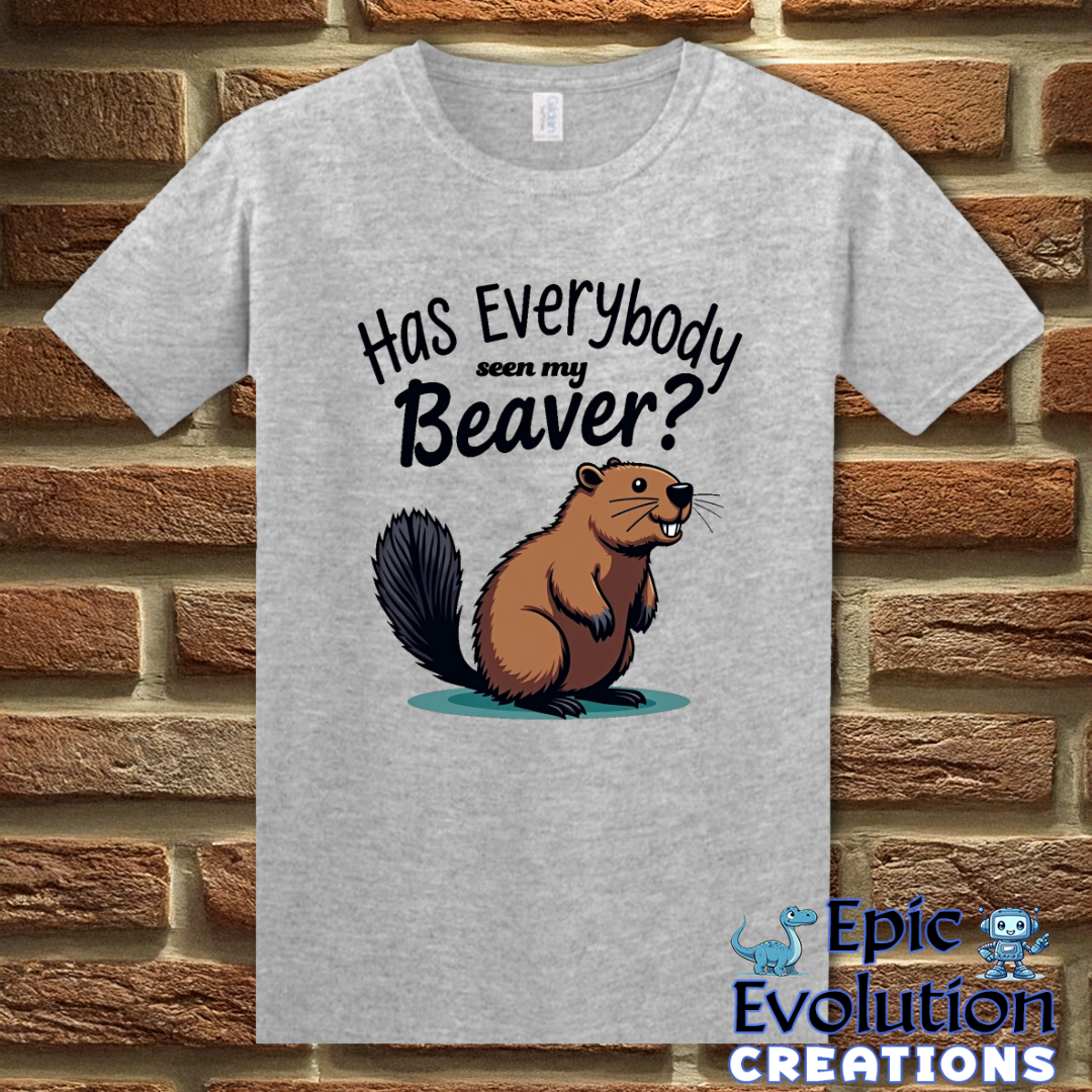 S-Sport Grey-Funny Beaver Adult Humor Shirt-Epic Evolution Creations