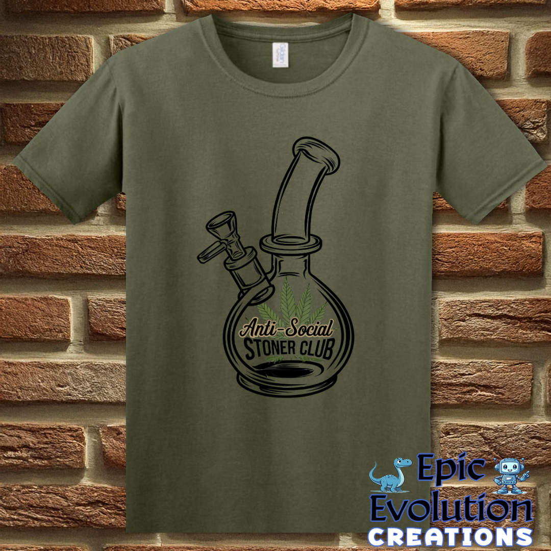 S-Military Green-Funny Stoner Quote Shirt for Cannabis Lovers-Epic Evolution Creations