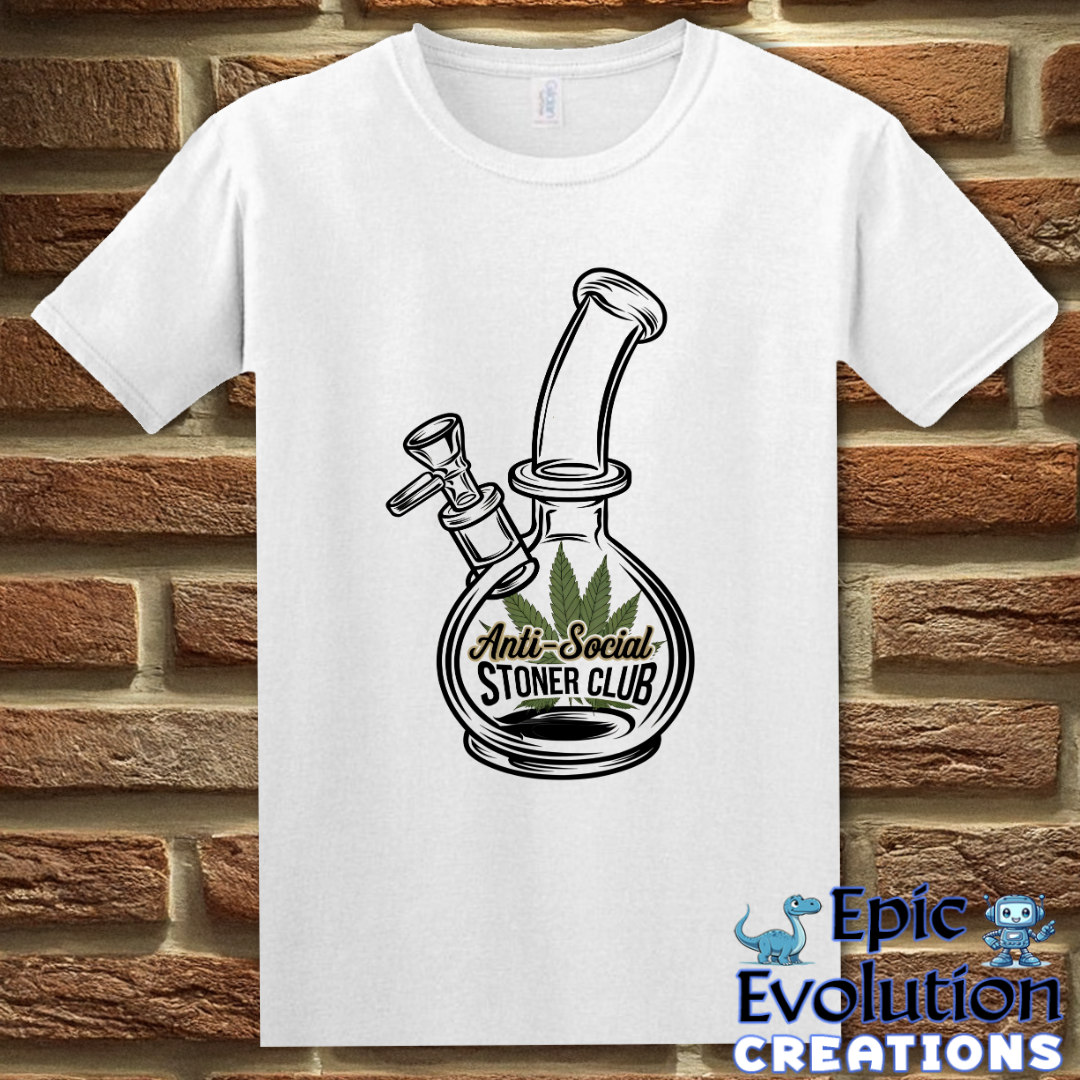 S-White-Funny Stoner Quote Shirt for Cannabis Lovers-Epic Evolution Creations