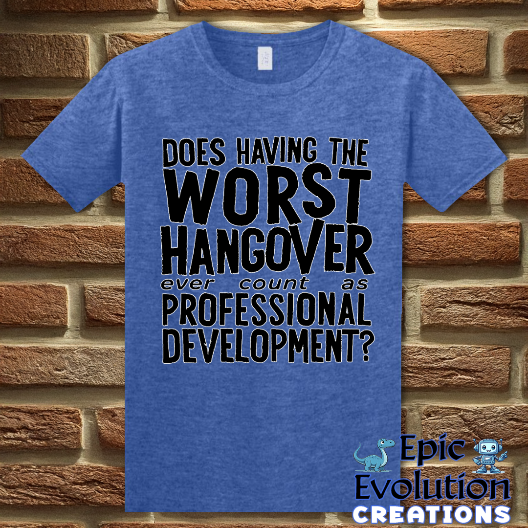 S-Heather Royal-Funny Hangover T-Shirt-Epic Evolution Creations