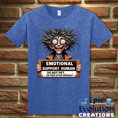 S-Heather Royal-Funny Emotional Support T Shirt Gift-Epic Evolution Creations