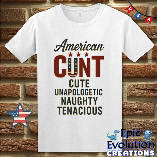 American C.U.N.T. Funny 4th of July Shirt for Women