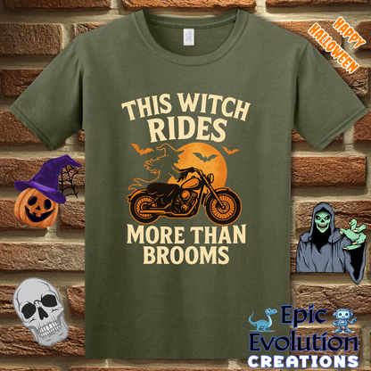 🧙Funny Halloween Shirts for Women Who Love Motorcycles