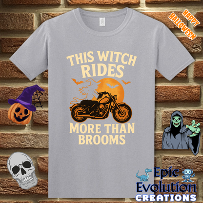 🧙Funny Halloween Shirts for Women Who Love Motorcycles