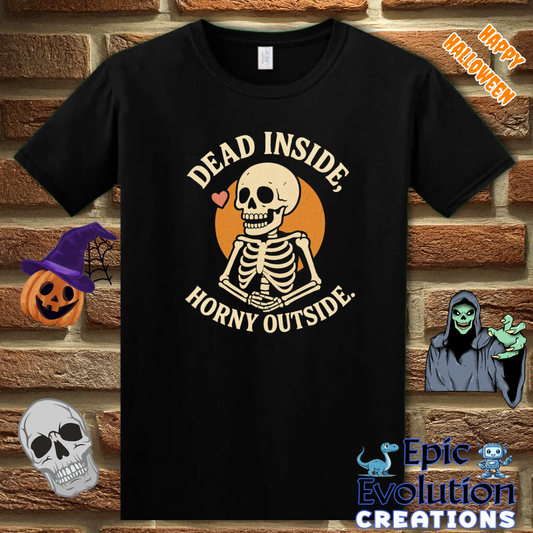 👻 Funny Horny Halloween Shirt for  Women