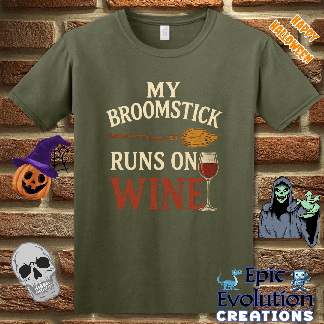 🧙Funny Halloween Wine Shirt for Women