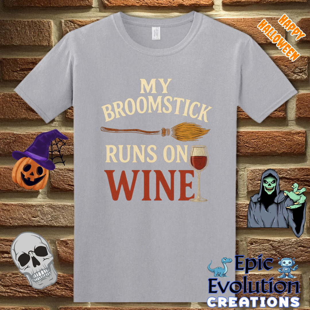 🧙Funny Halloween Wine Shirt for Women